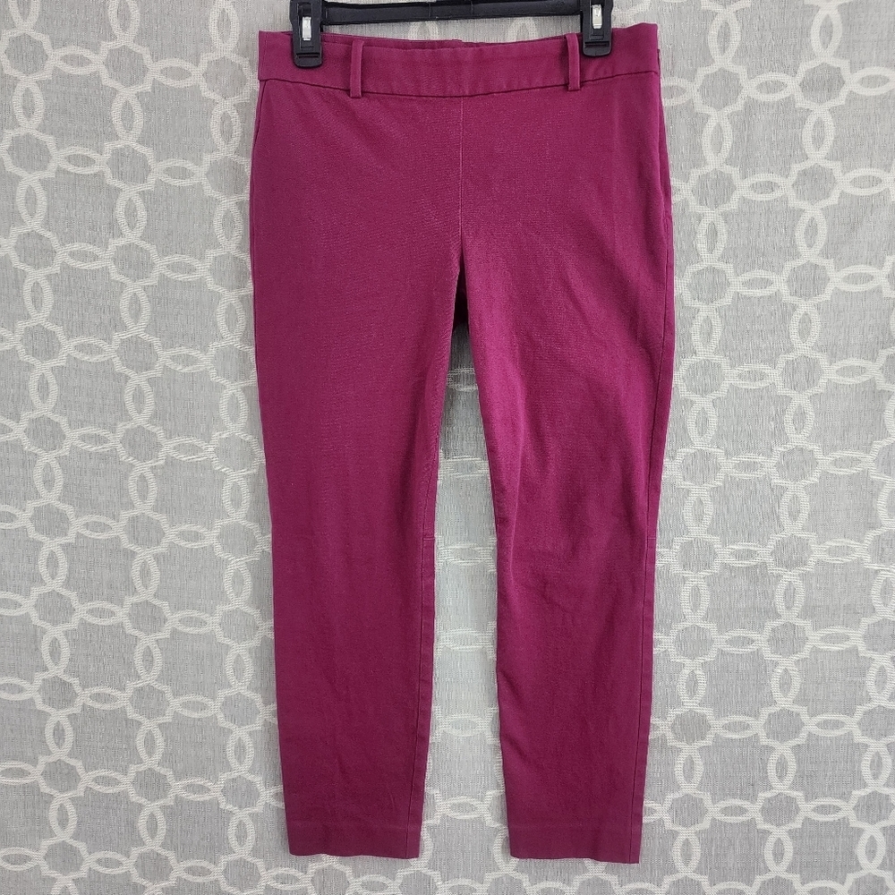 J. Crew Winie Stretched Cropped Size zip Women's Dress Pants 6